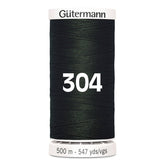 Gutermann naaigaren | 500m | 304 donker legergroen naaigaren GM - 500M - 304 - donker legergroen 4008015036485